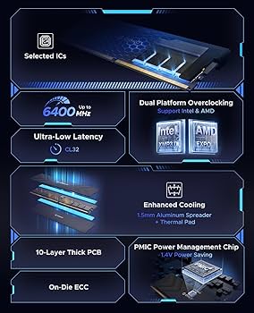 メモリー ORICORaceline Champion DDR5 32GB 6000MHz ORICO Raceline Champion DDR5 RAM 32GB (2x16GB) 6000MHz CL30
